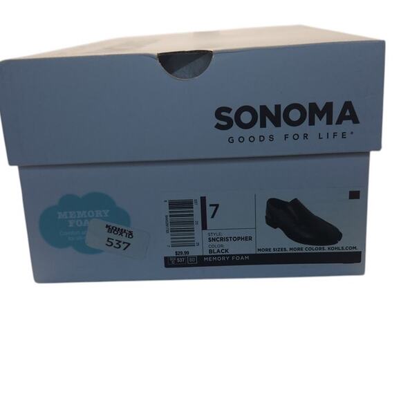 SONOMA Goods For Life® Boys Slip-On Brown Dress Loafer Shoes‎ sz 7 Youth - Picture 10 of 10